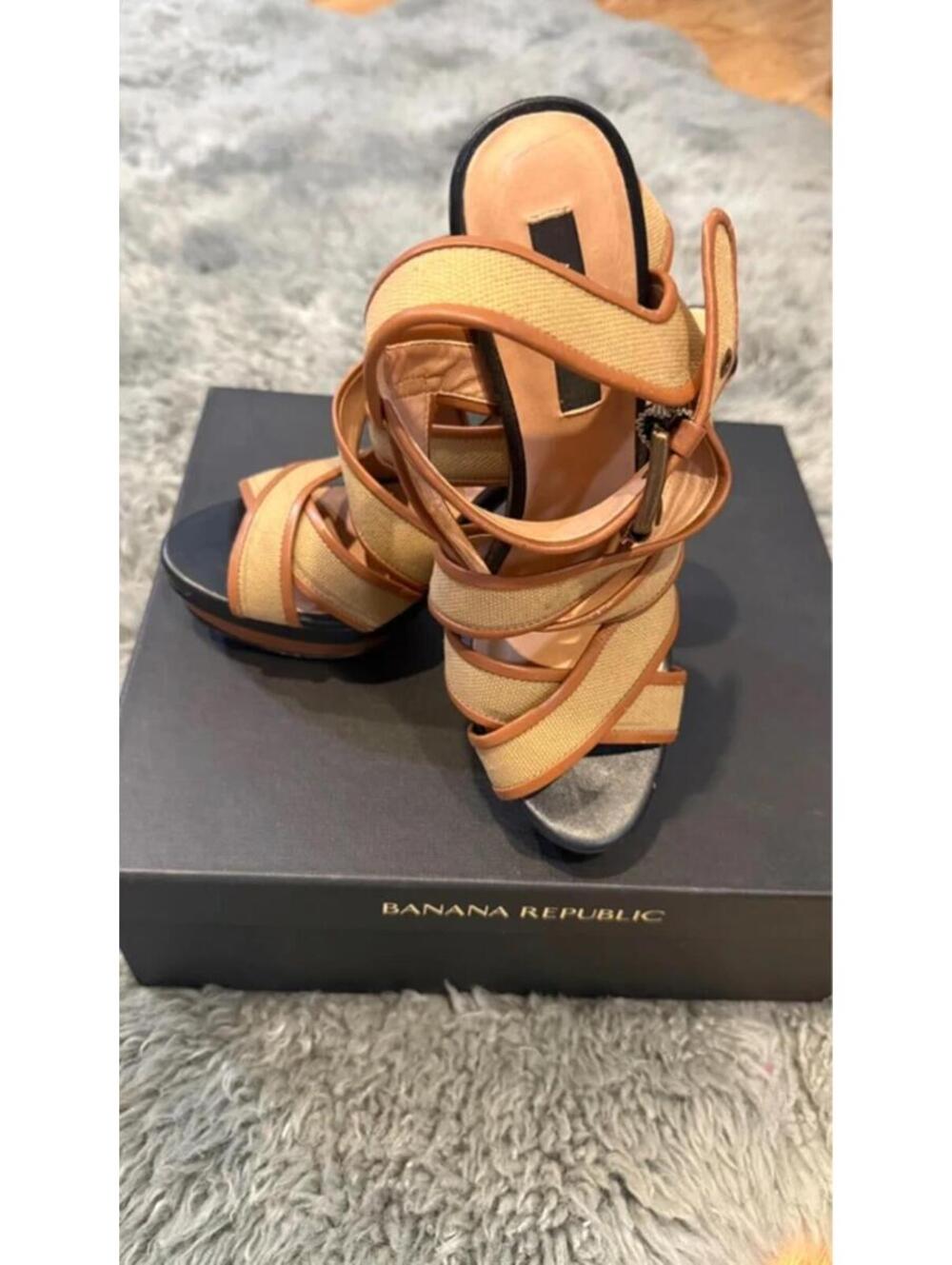 Summer platform heels with straps
